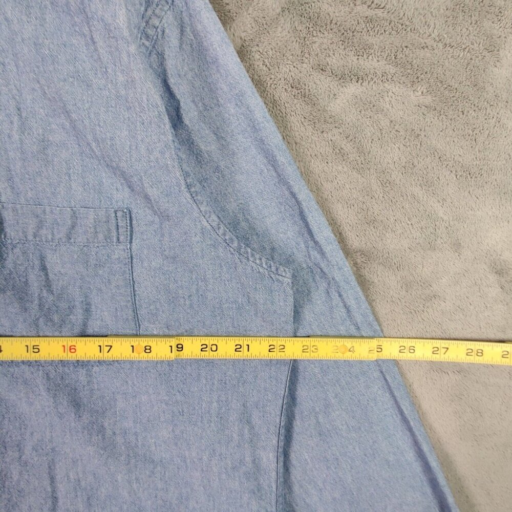 Brooks Brothers Shirt Adult Large Blue Button Up Regent Casual Preppy Solid Men - Picture 5 of 7
